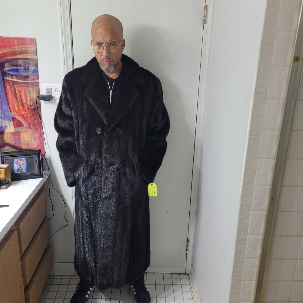 Luxury Mans full length Ranch Mink Coat